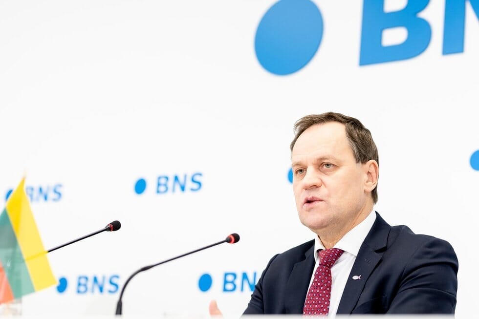 Lietuvos lenkų rinkimų akcijos – Krikščioniškų šeimų sąjungos porinkiminė spaudos konferencija (Lukas Balandis/ BNS nuotr.)