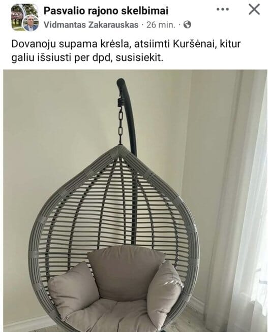 Sukčių skelbimai (nuotr. facebook.com)