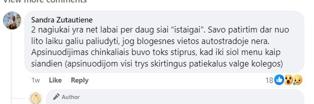 Sandros Žutautienės komentaras (nuotr. stop kadras)