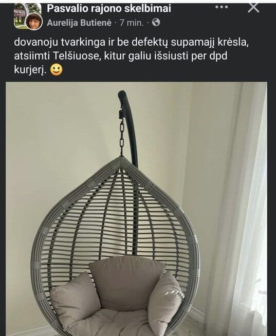 Sukčių skelbimai (nuotr. facebook.com)