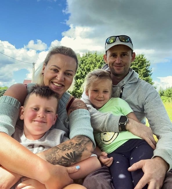 Aida Balandė su šeima (nuotr. asm. archyvo)