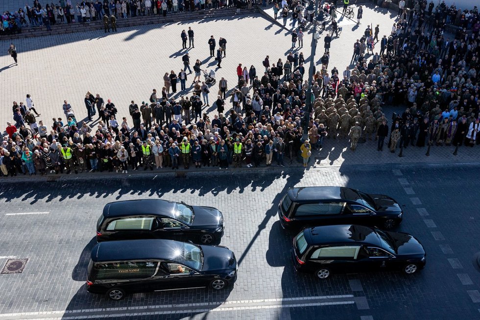 Atsisveikinimas su Pabradėje žuvusiais JAV kariais BNS Foto