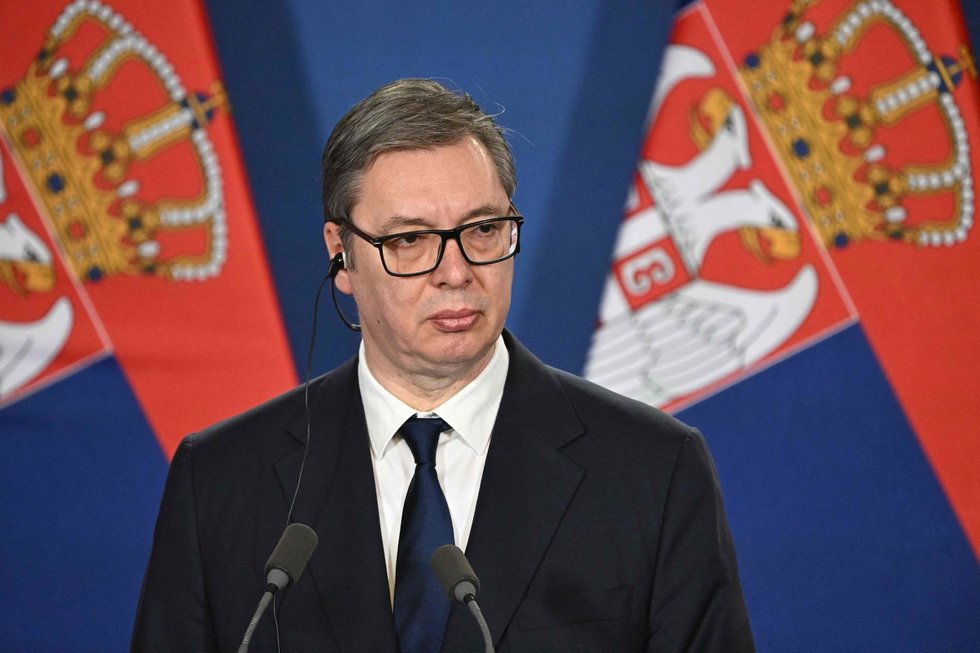 Serbijos prezidentas Aleksandaras Vučičius (nuotr. SCANPIX)