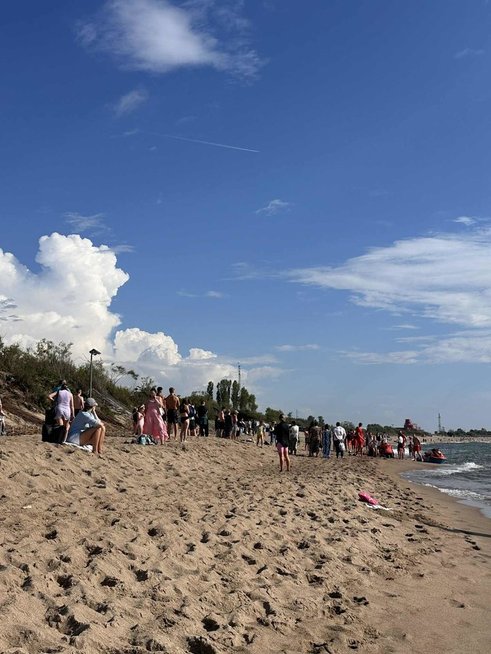 Nelaimė Melnragėje (nuotr. skaitytojo) Nelaimė Melnragėje (nuotr. skaitytojo)