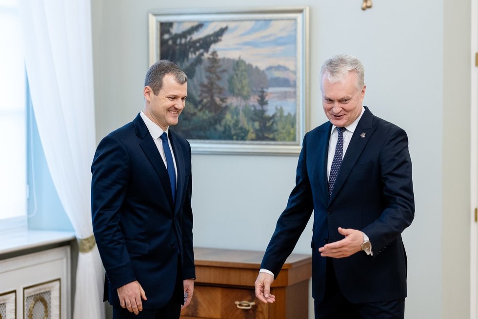 Gintautas Paluckas ir Gitanas Nausėda BNS Foto