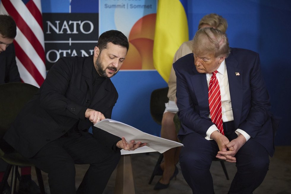 Volodymyras Zelenskis, Donaldas Trumpas (nuotr. SCANPIX)