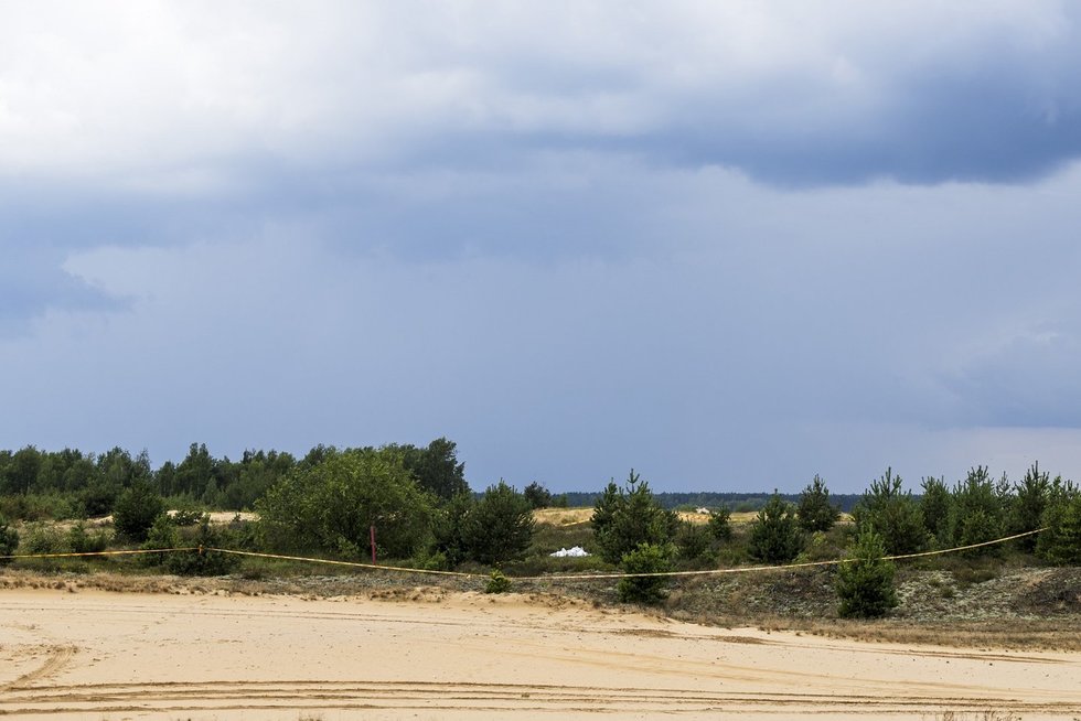 Drono radimo vieta (Lietuvos kariuomenės nuotr.)