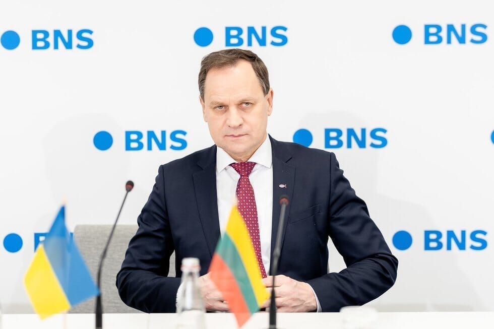 Lietuvos lenkų rinkimų akcijos – Krikščioniškų šeimų sąjungos porinkiminė spaudos konferencija (Lukas Balandis/ BNS nuotr.)