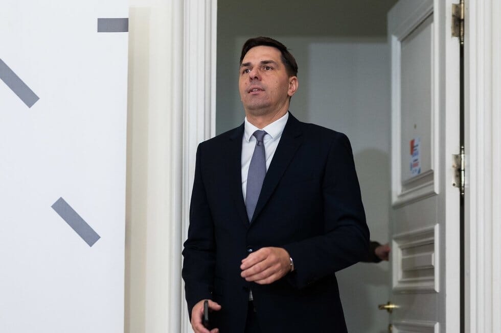 Kultūros ministras Ignotas Adomavičius susitiko su žiniasklaidos atstovais (nuotr. Robertas Riabonas/BNS)