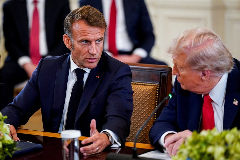 Emmanuelis Macronas, Donaldas Trumpas (nuotr. SCANPIX) Emmanuelis Macronas, Donaldas Trumpas (nuotr. SCANPIX)