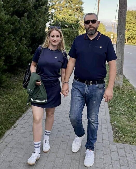 Linas Jakštas su žmona (nuotr. asm. archyvo)