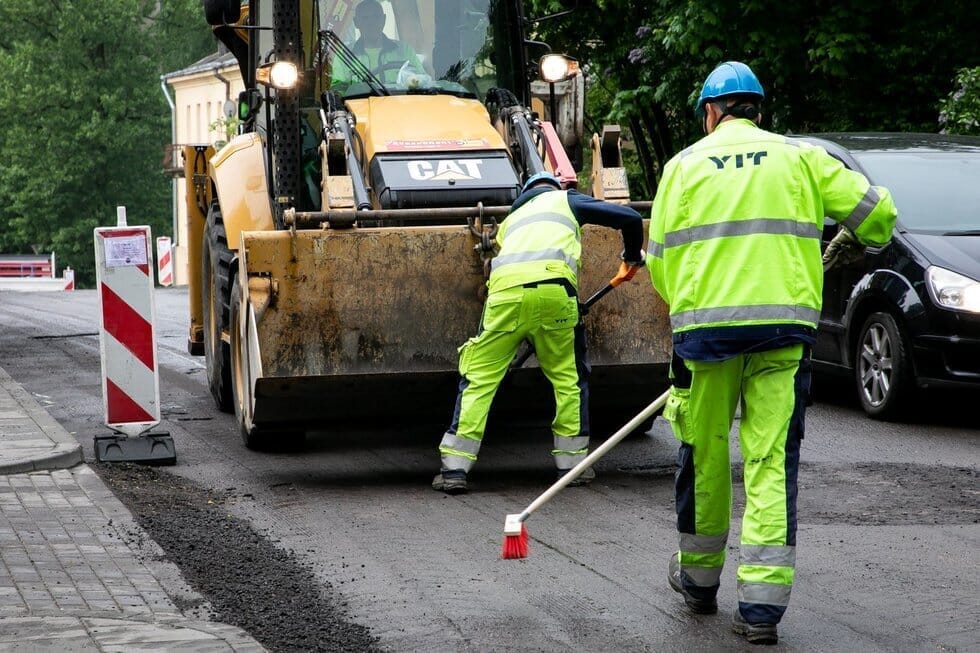Darbas, darbuotojai, kelio darbai, remontas, kelininkai (ELTA / Dainius Labutis)
