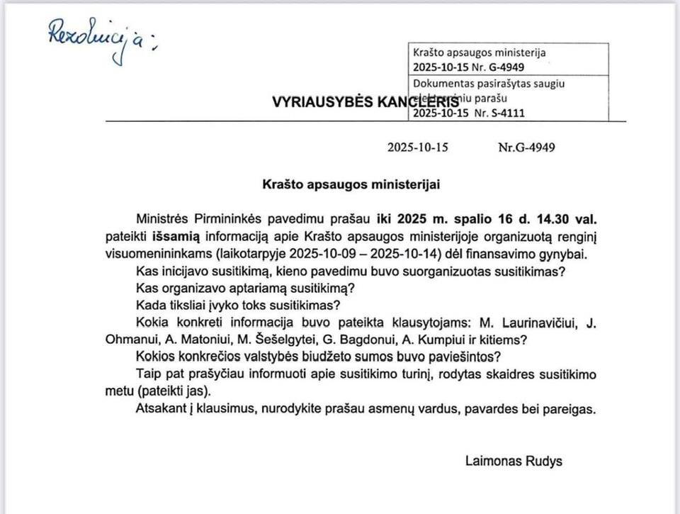 Ingrida Šimonytė pasidalijo ją sukrėtusiu raštu