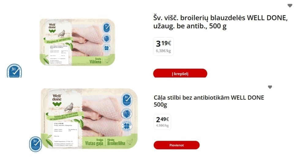 Vištienos kainos (nuotr. tv3.lt)