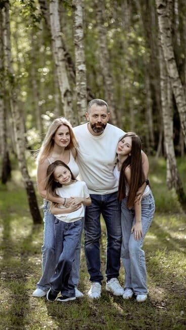 Linas Jakštas su šeima (nuotr. asm. archyvo)