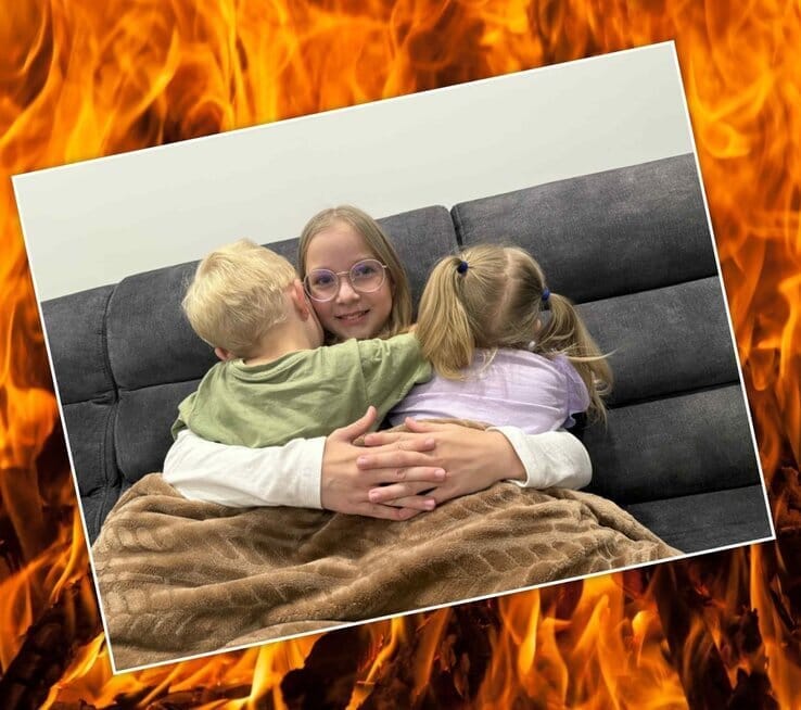 11-metė Viktorija išgelbėjo brolį ir sesę (nuotr. Jurbarko šviesa)