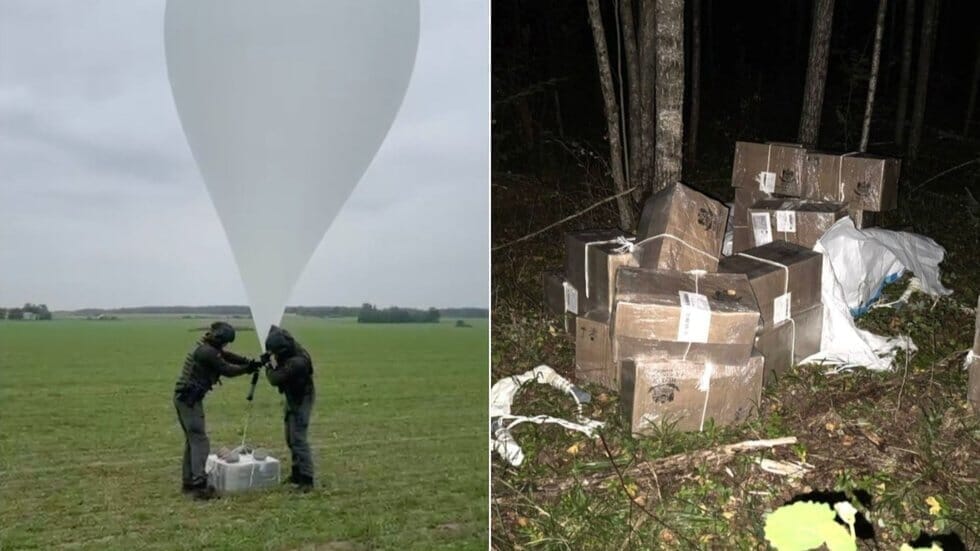 Kontrabandiniai cigarečių balionai Lietuvoje (tv3.lt koliažas)