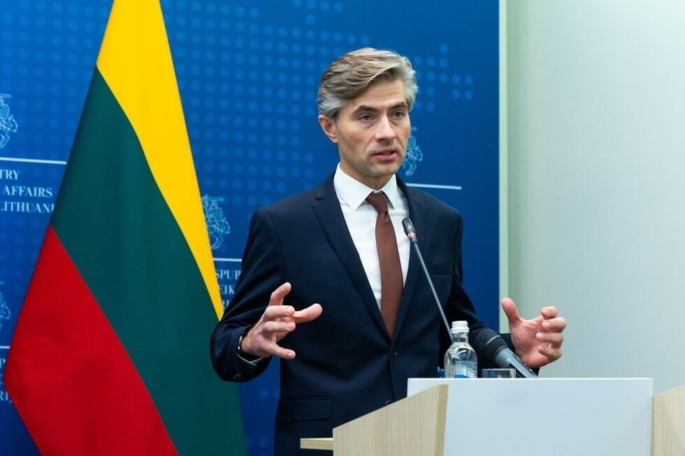 Kęstutis Budrys susitiko su Latvijos užsienio reikalų ministre. ELTA / Dainius Labutis Kęstutis Budrys susitiko su Latvijos užsienio reikalų ministre. ELTA / Dainius Labutis