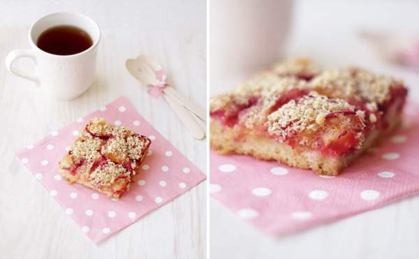 Trupininis pyragas su slyvomis