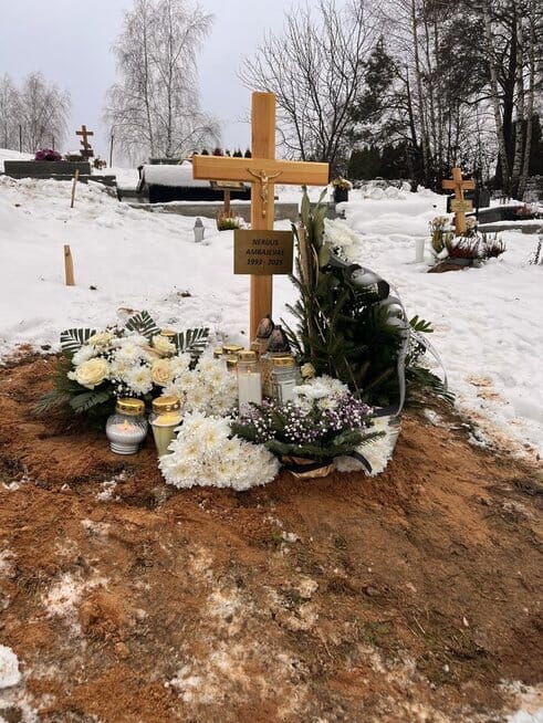 Nerijaus Ambajevo-Niežo kapas (nuotr. asm. archyvo)