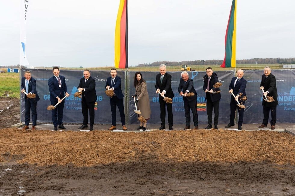 „Rheinmetall“ gamyklos statybų pradžios renginys. ELTA / Dainius Labutis 