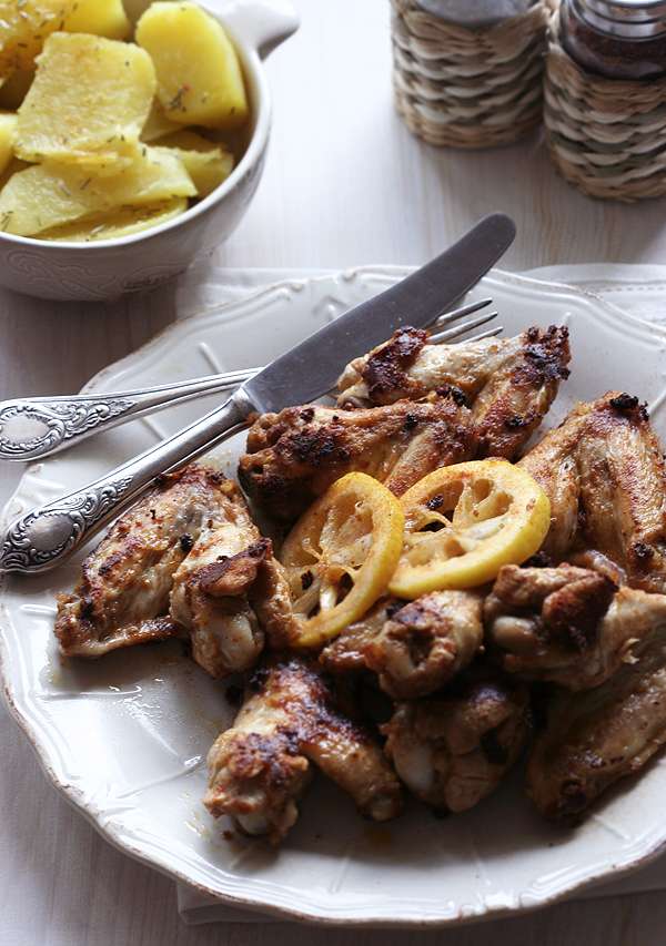 Marinuoti ir kepti sparneliai