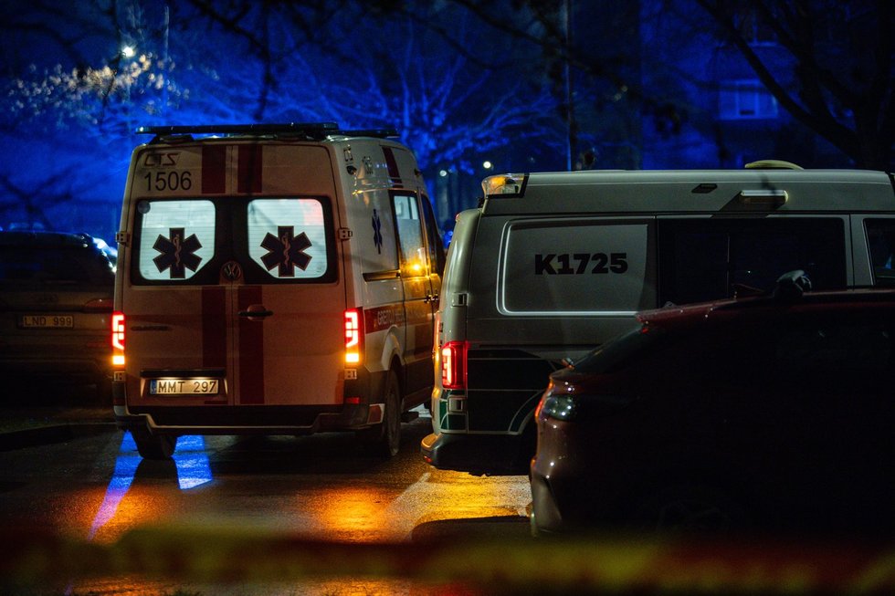 Kaune, Pramonės prospekte, nužudyta jauna mergina (Teodoras Biliūnas/ BNS nuotr.)