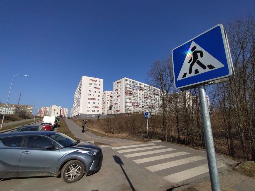 Pėsčiųjų perėja Pašilaičiuose ( nuotr. autorių)