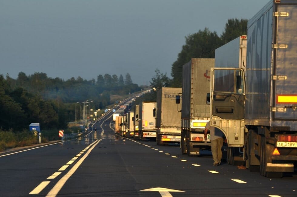 Vilkikai. Irmanto Sidarevičiaus (ELTA) nuotr. Vilkikai. Irmanto Sidarevičiaus (ELTA) nuotr.