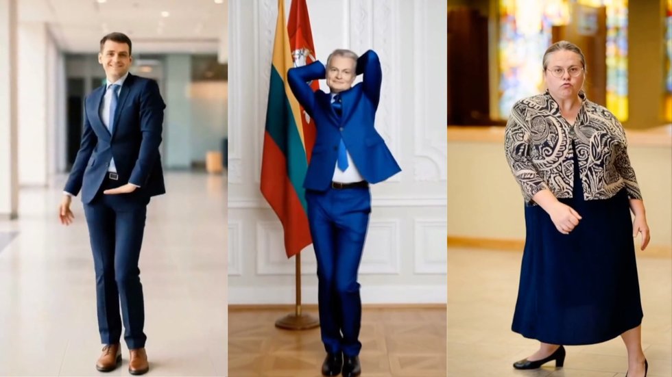 Dirbtiniu intelektu sukurti politikų vaizdai (tv3.lt koliažas)